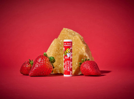Kids Beeswax Lip Balm Display – Strawberry (24-Count)