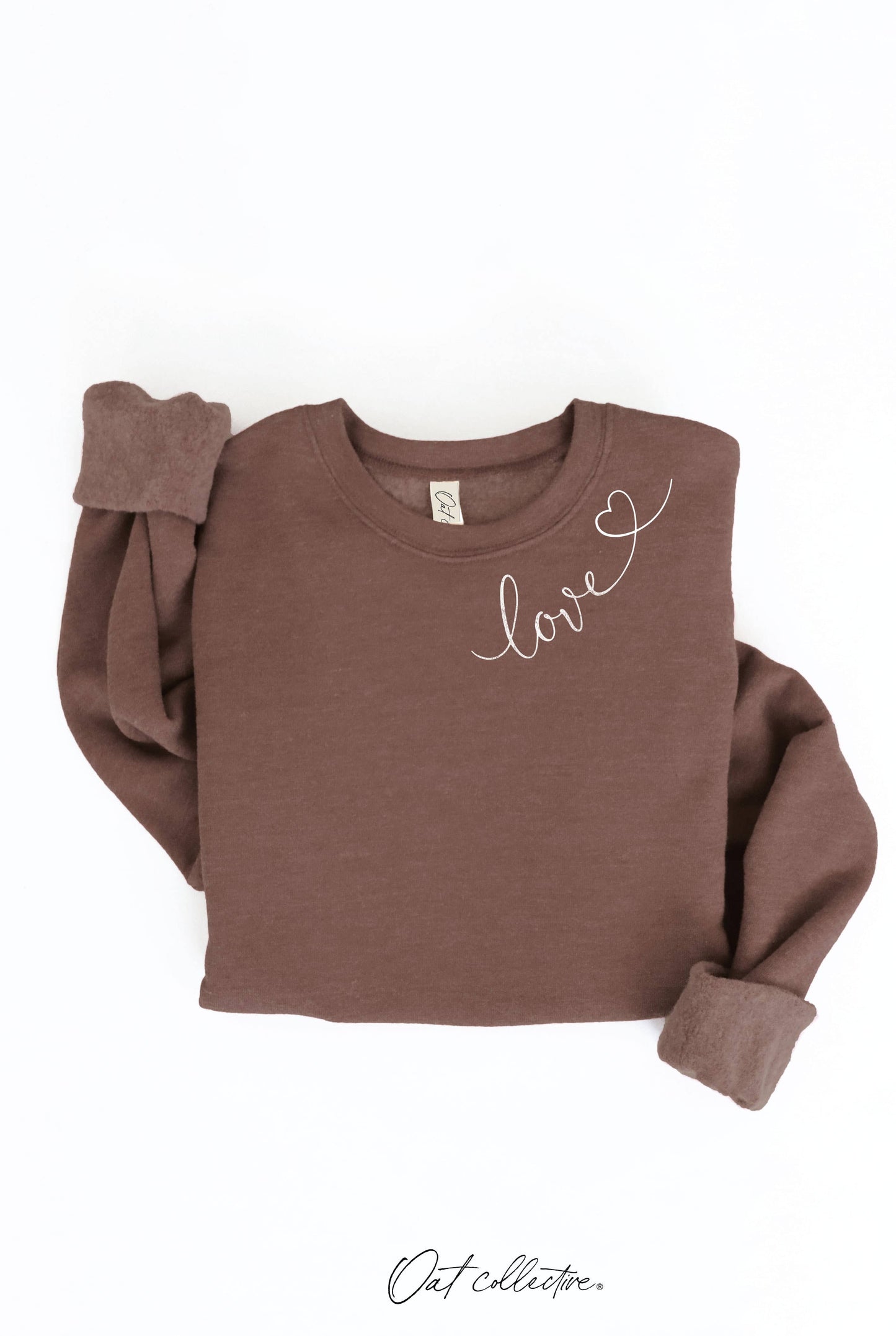 LOVE HEART NECKLINE Graphic Sweatshirt