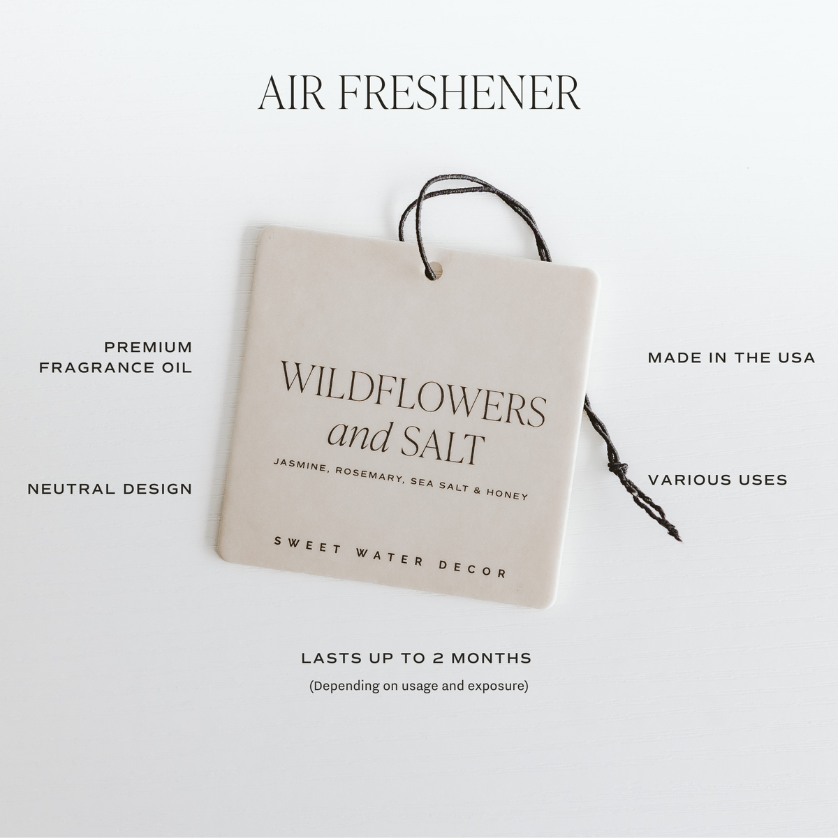 Weekend Sweet Water Decor | Hanging Air Freshener