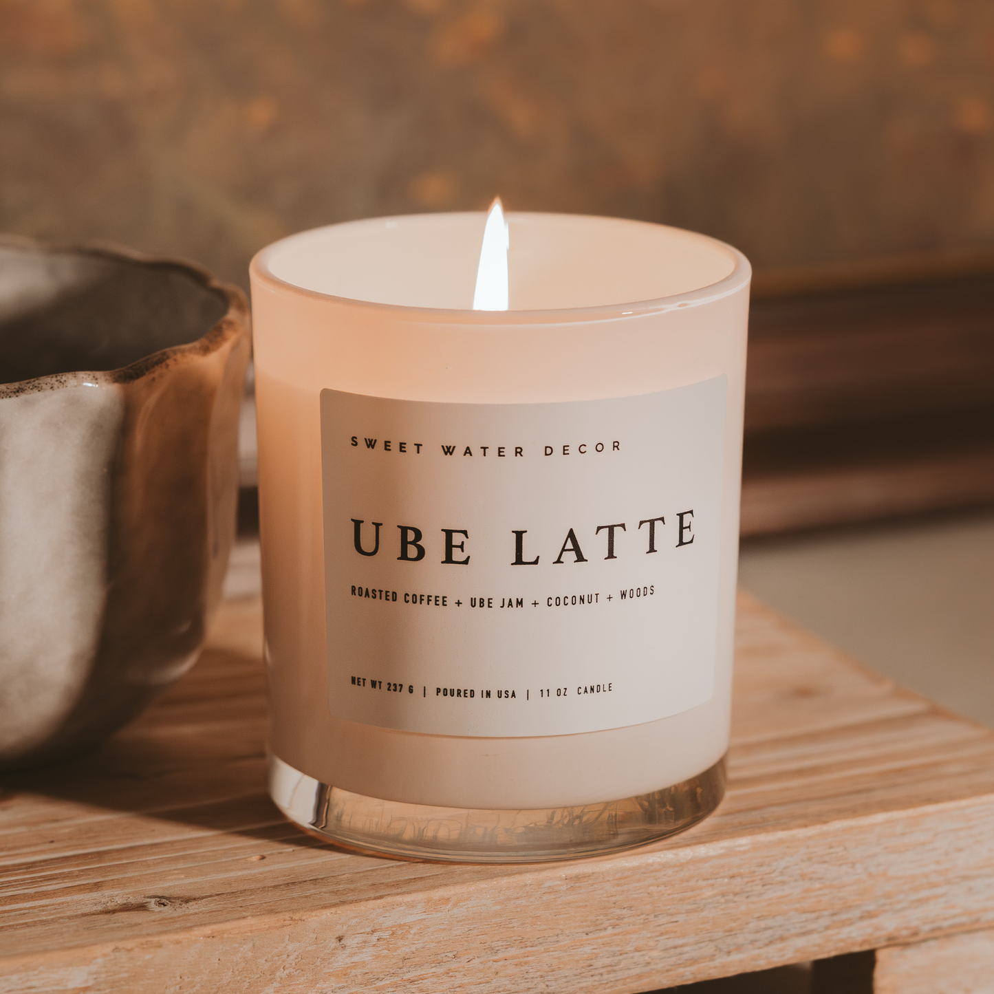 Ube Latte 11 oz Soy Candle - Home Decor & Gifts