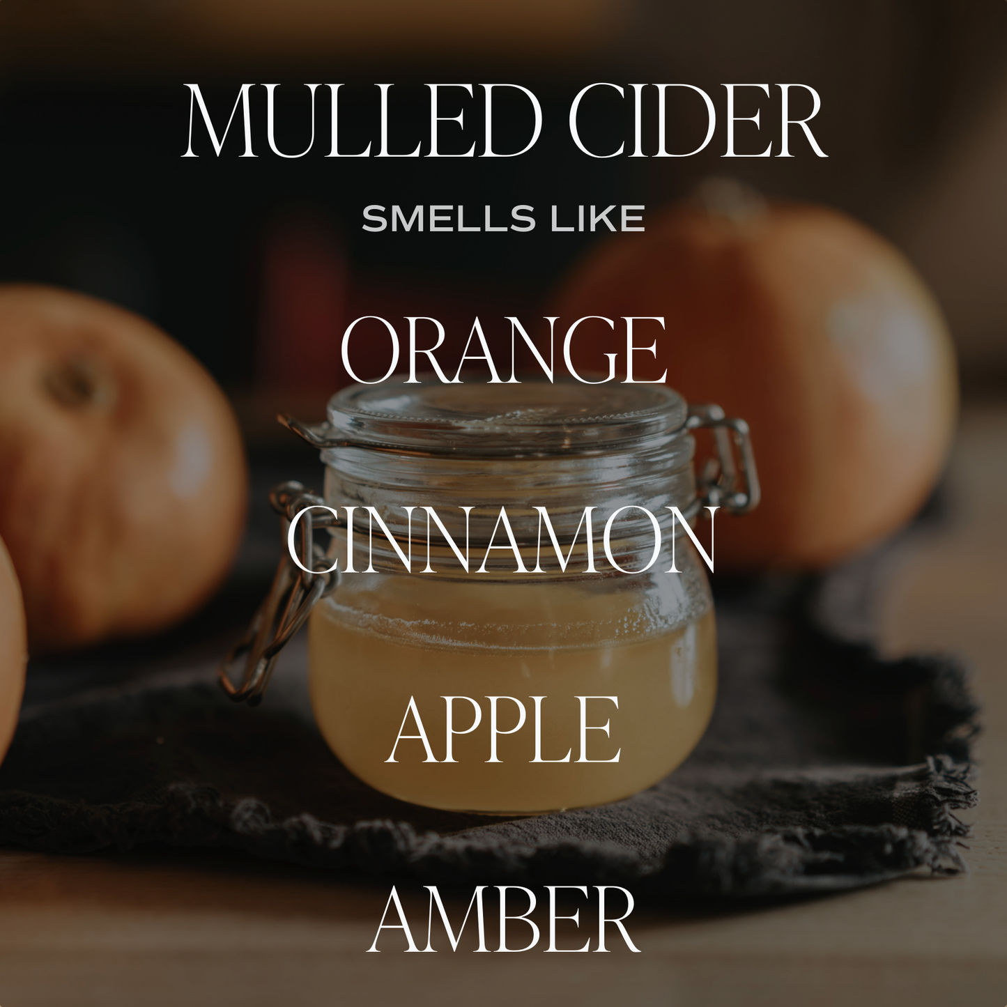 Mulled Cider 11 oz Soy Candle - Fall Decor & Gifts