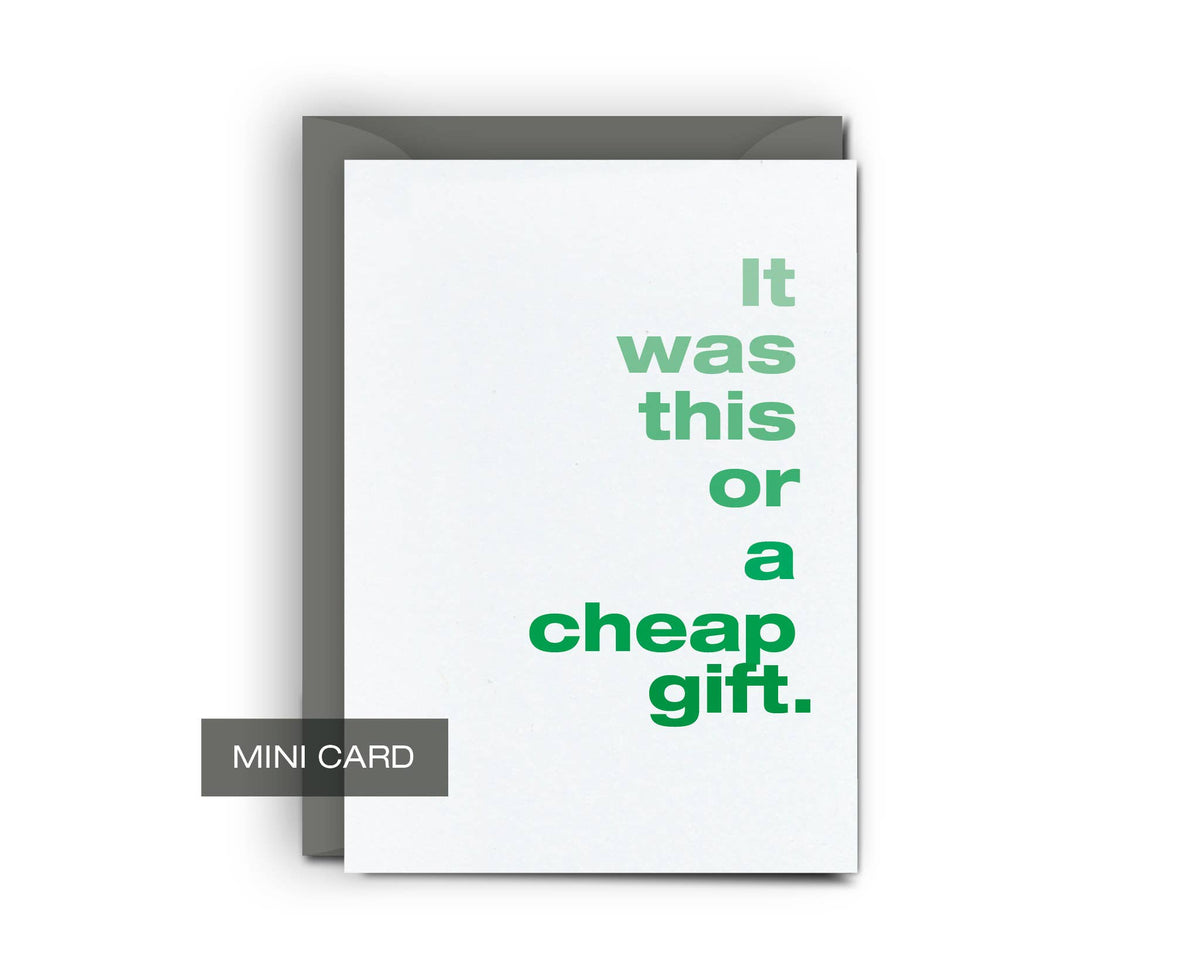 Cheap Gift • Gift Card Holder