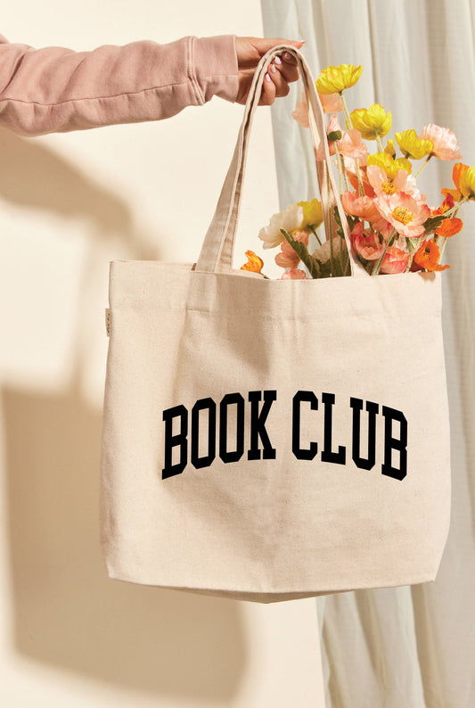 BOOK CLUB Canvas Tote Bag