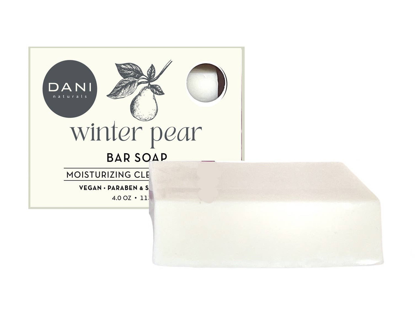 DANI Naturals - Holiday Limited Edition - 4oz Bar Soap - Winter Pear