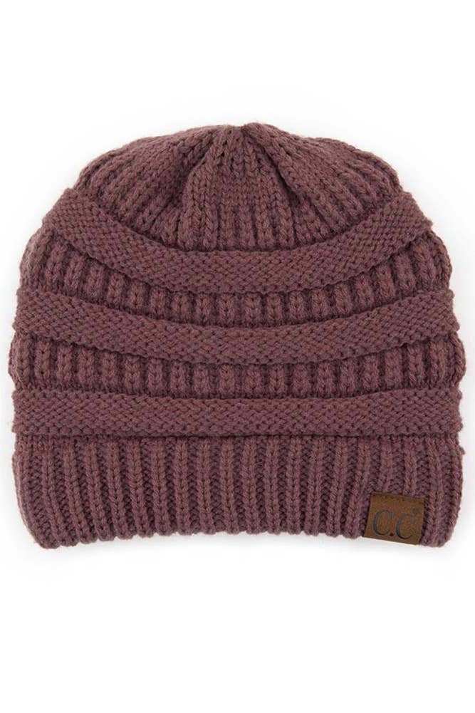 Hana - C.C Best Selling Cable Knit Classic Beanie Winter Hat