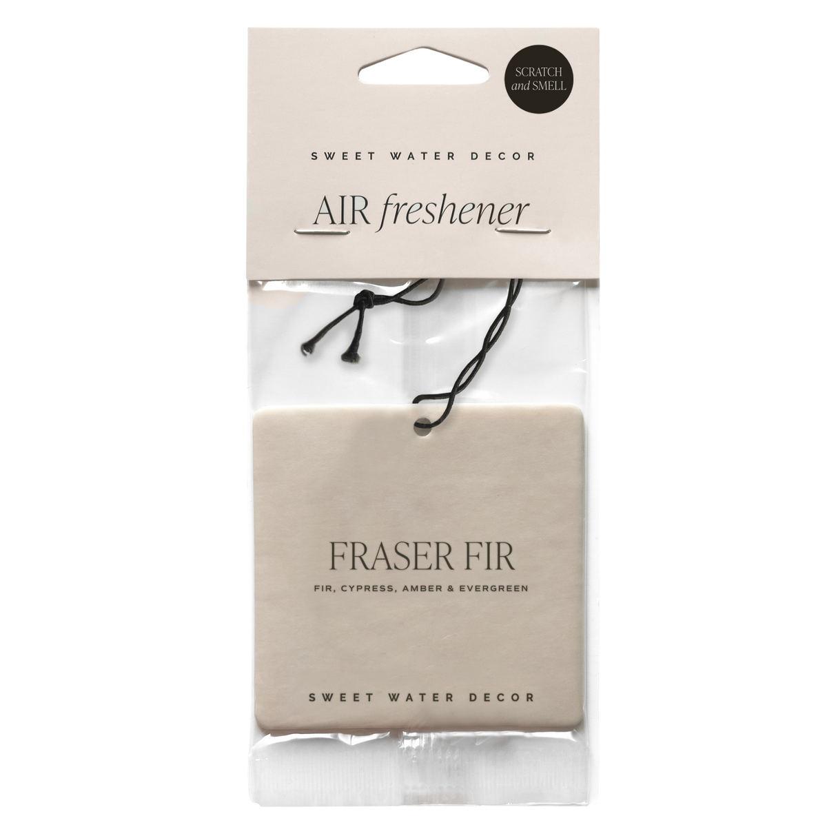 Sweet Water Decor - Fraser Fir Hanging Air Freshener - Christmas Decor