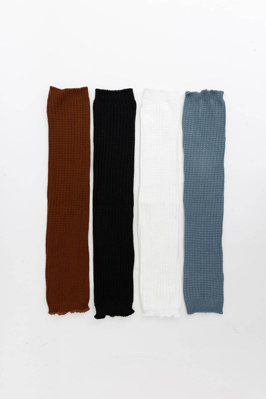 Leto Accessories - 🎁 Cozy Waffle Knit Leg Warmers – Perfect Fall & Winter Gift