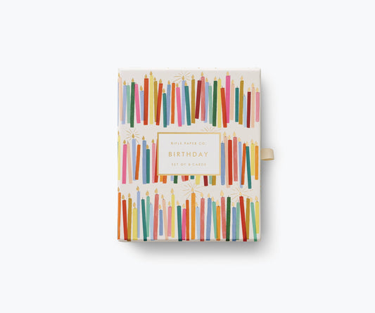 Rifle Paper Co. - Birthday Candles Keepsake Card Box