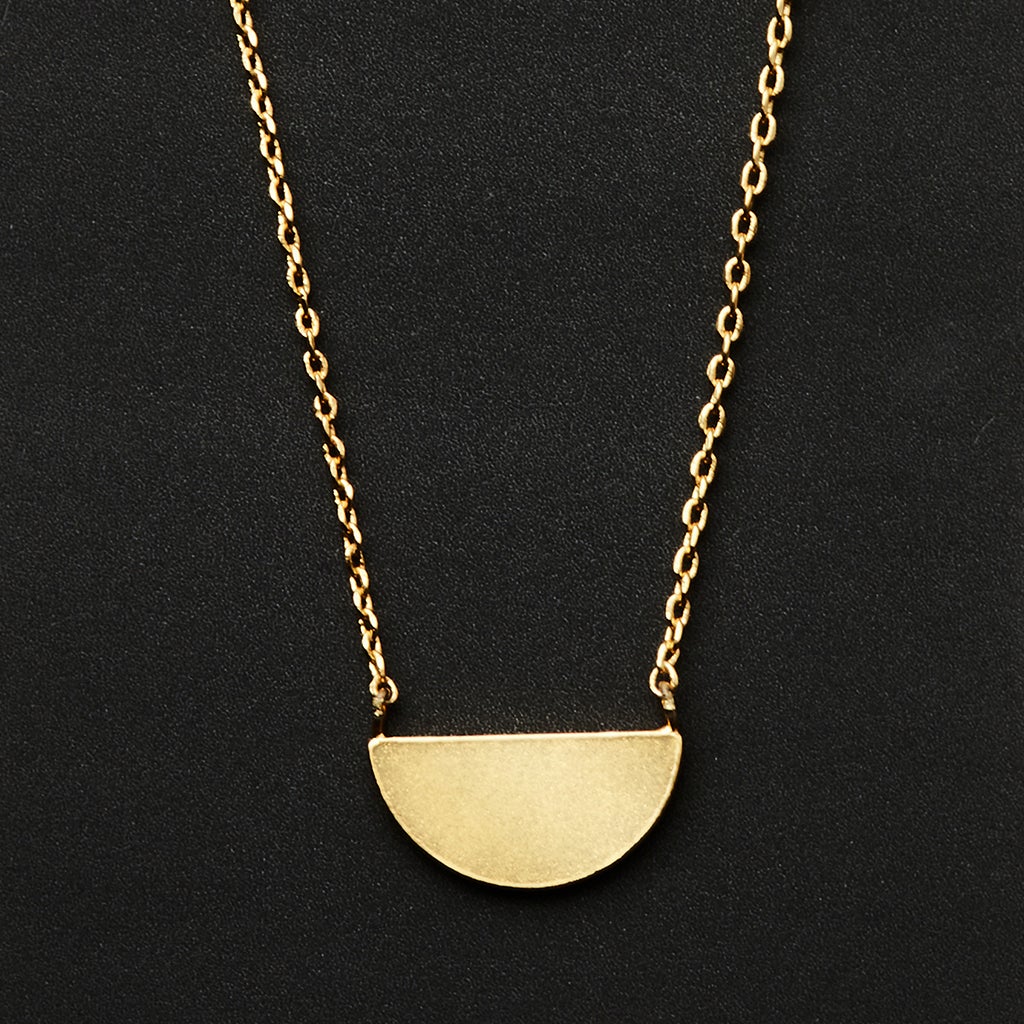 Half Moon Necklace | Gold