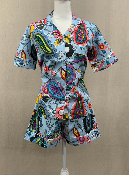 SOS Short Sleeve/Shorts Sleep Set-Cherry