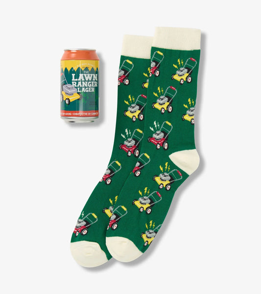 Beer Can Socks - Lawn Ranger