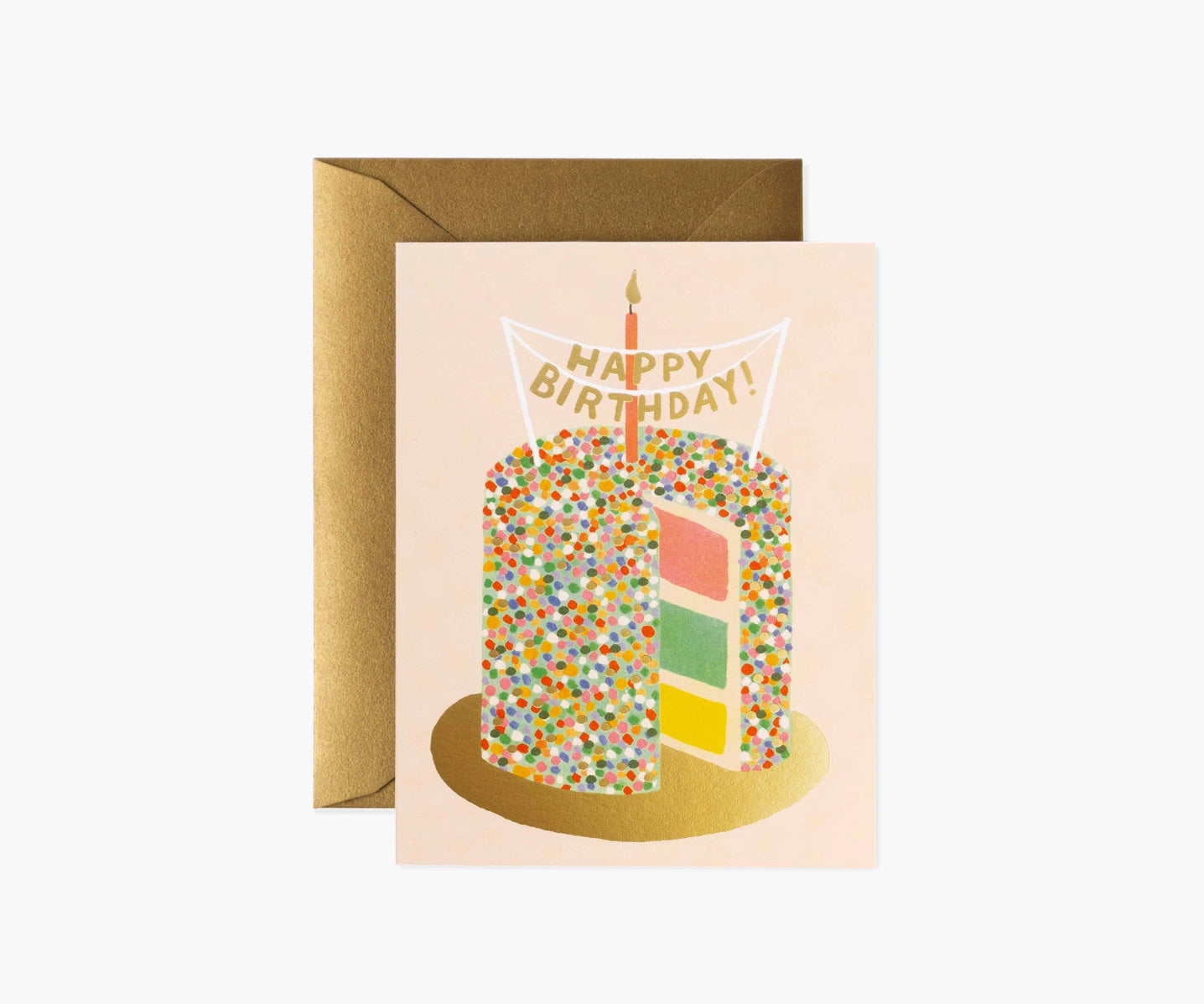 Layer Cake Happy Birthday Card