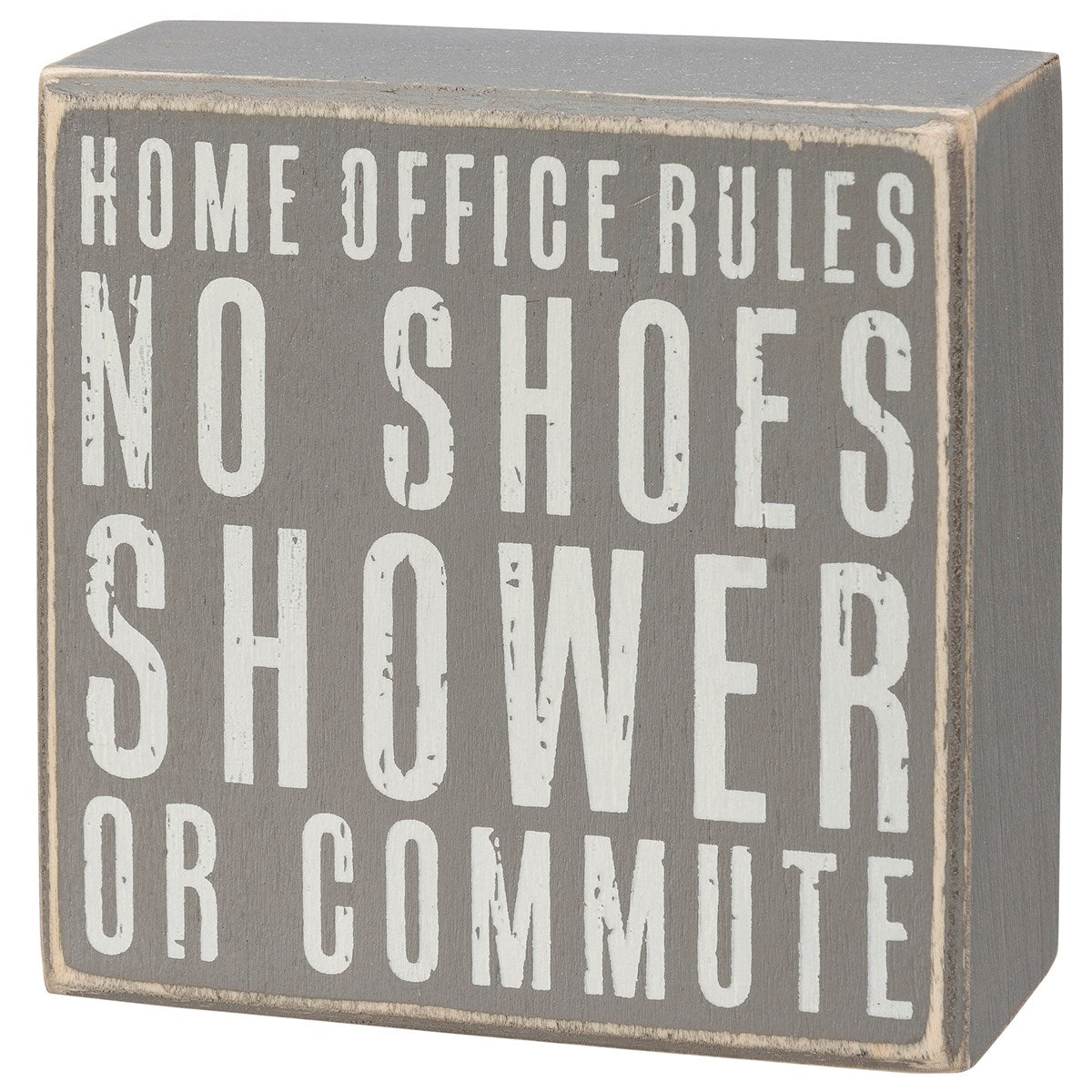 Home Office Rules Wood Sign