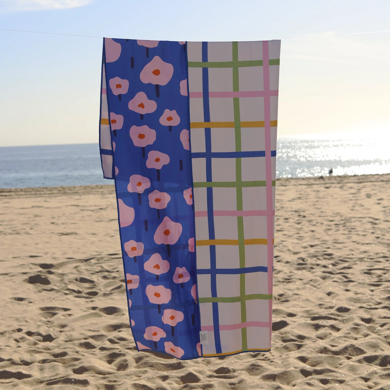 Blue Poppies Beach Blanket