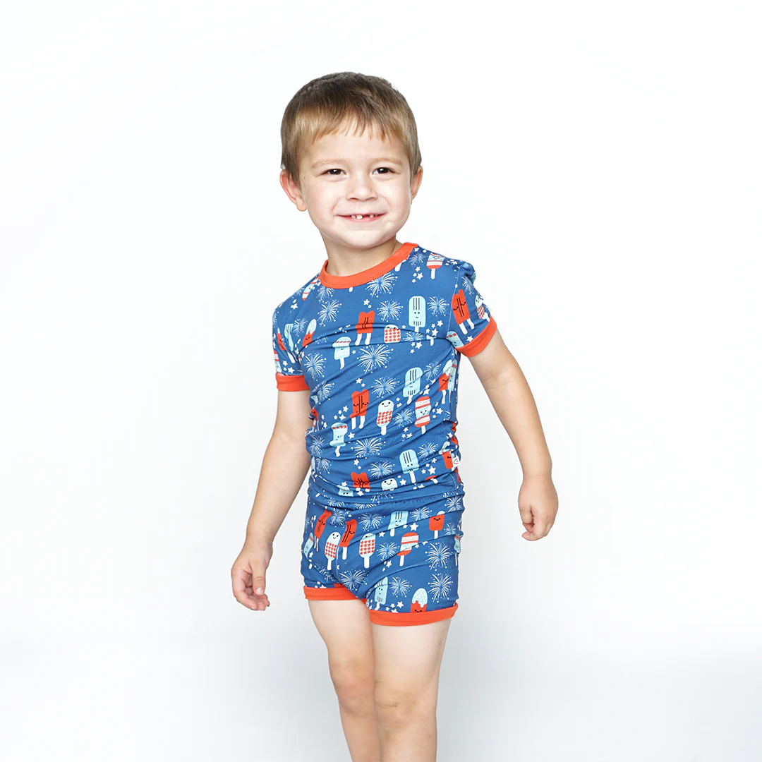 4th of July | Bamboo Toddler Jammie Short Set
