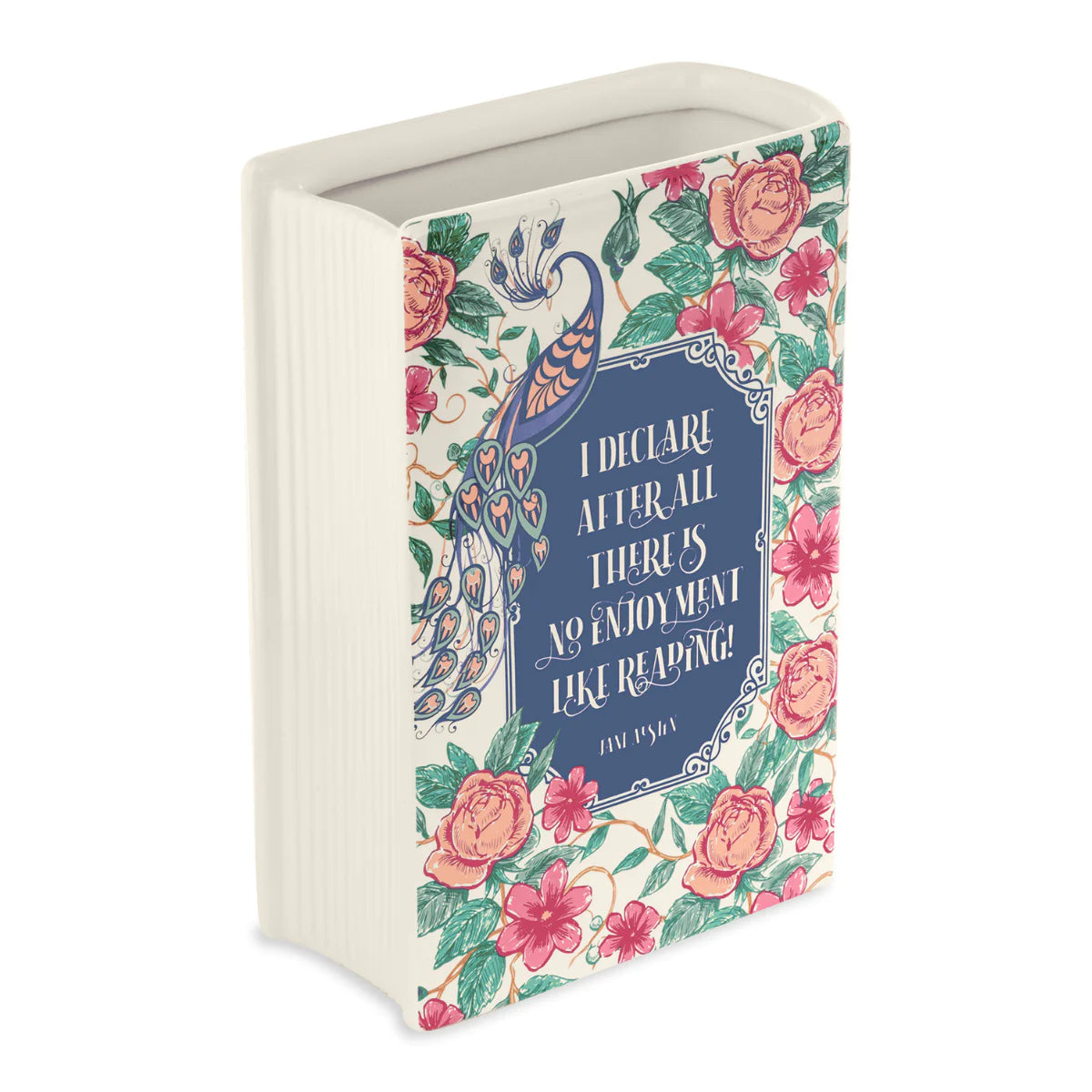 Pride and Prejudice Ceramic Book Vase