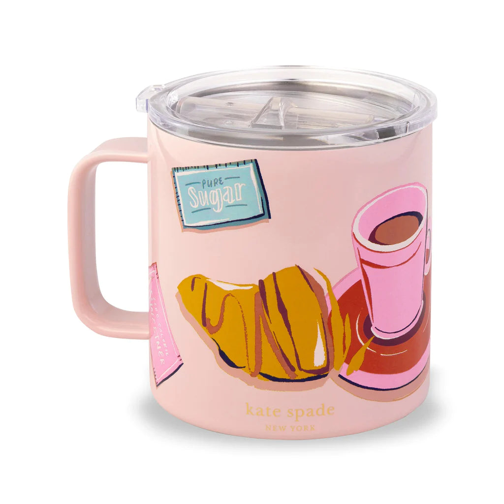 Kate Spade Stainless Steel Coffee Mug | Rise & Shine