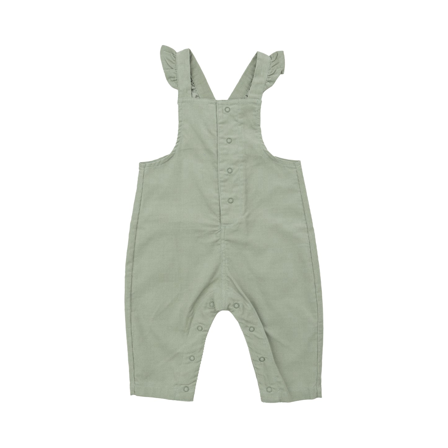 Cord Desert Sage Front Pocket Overalls