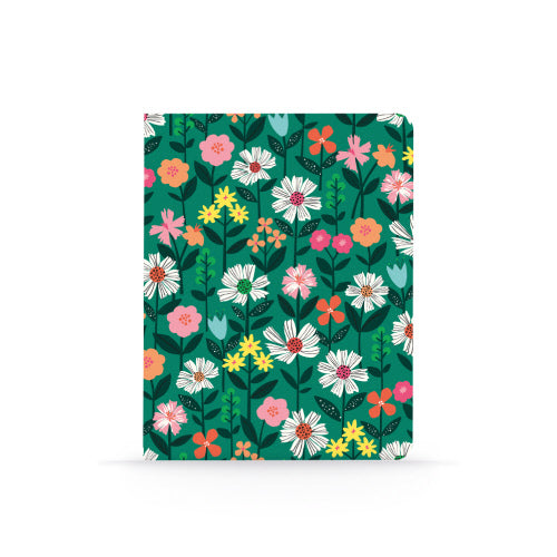 Green Cosmos Medium Layflat Notebook