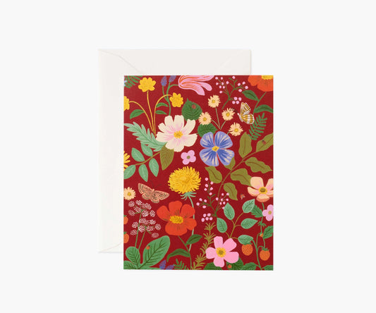 Strawberry Fields Blank Card