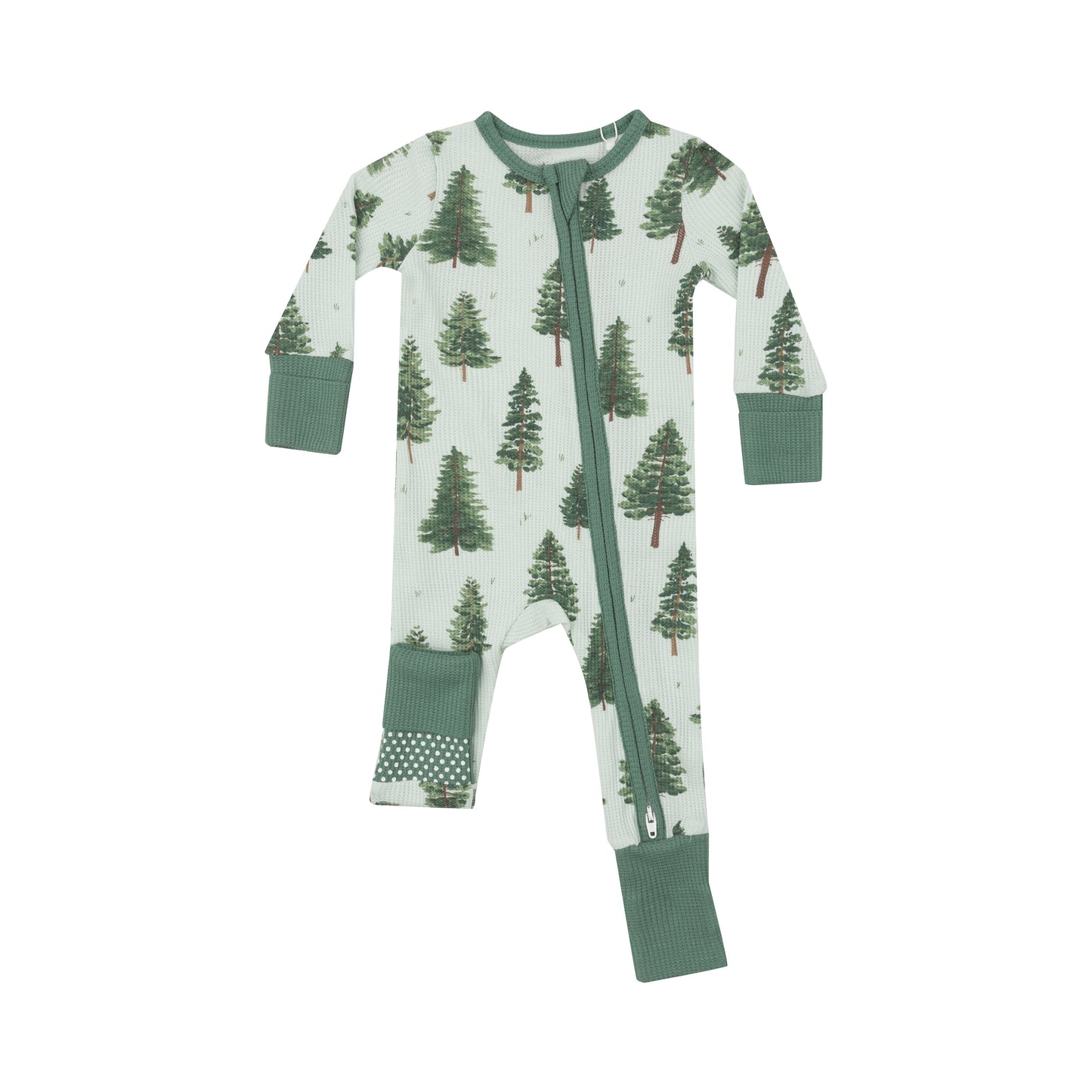 Forest Trees 2-way Zip Footie