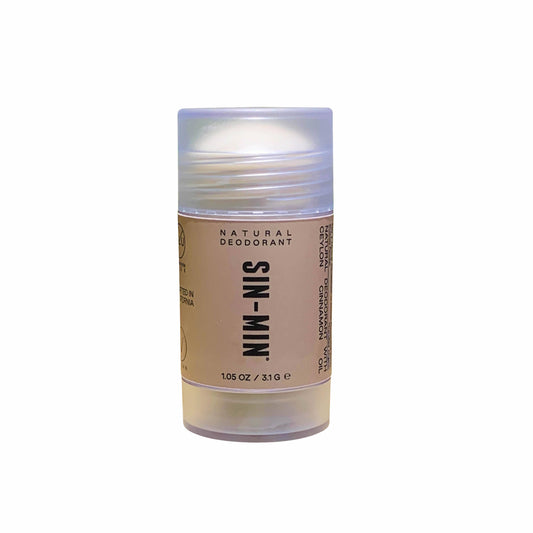 SIN-MIN - Natural Deodorant - Aluminum-Free (Sweet Cinnamon + Vanilla)