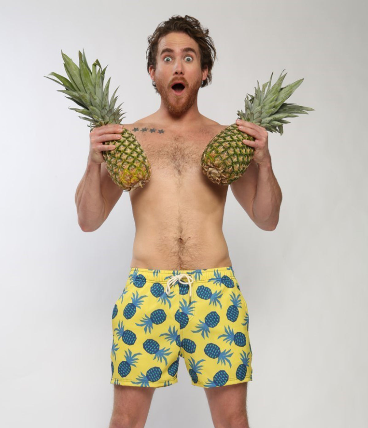 Men's UV Swim Trunks | Pineapple