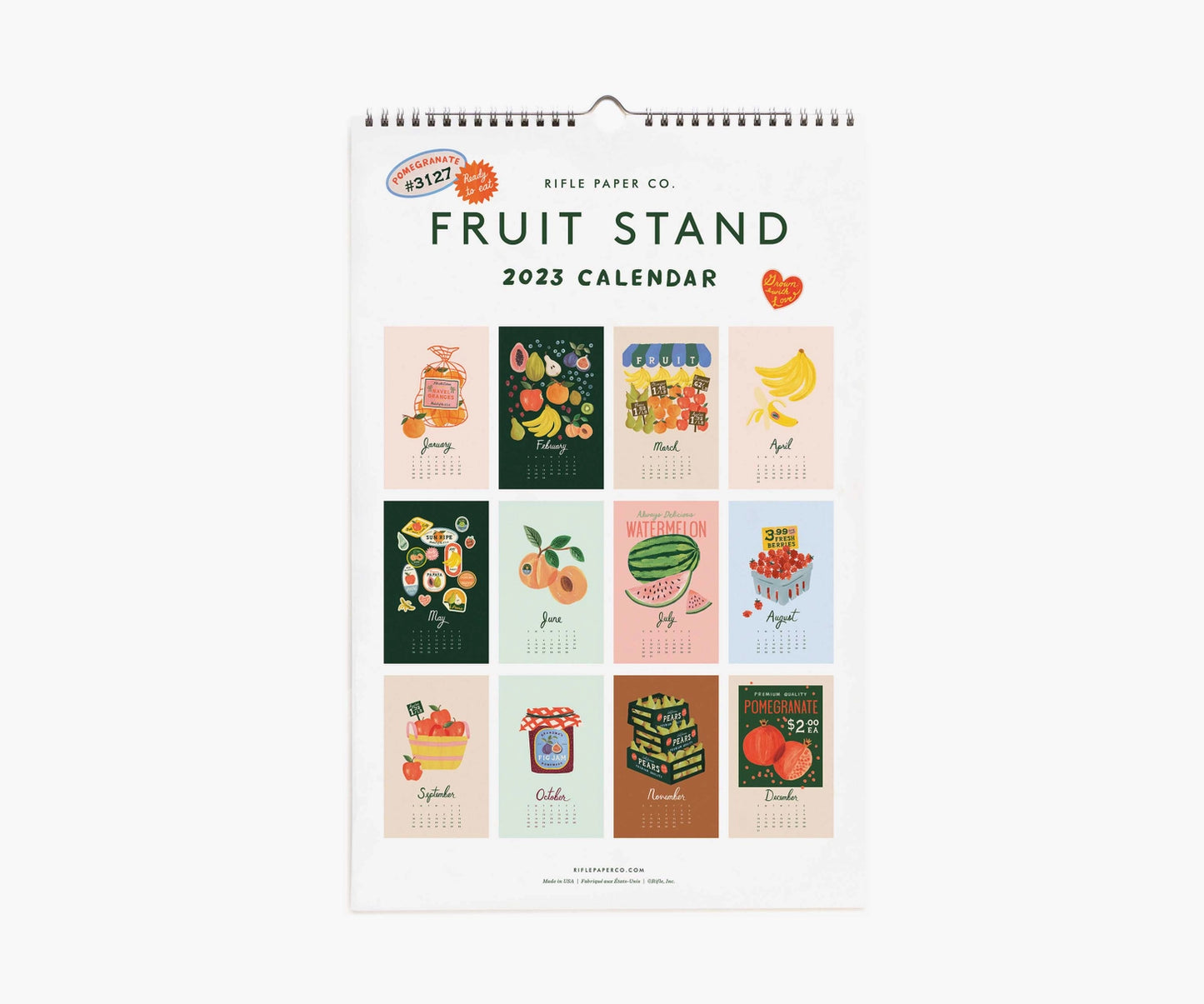 ON SALE!  | 
Rifle Paper Co. 2023 Fruit Stand Wall Calendar