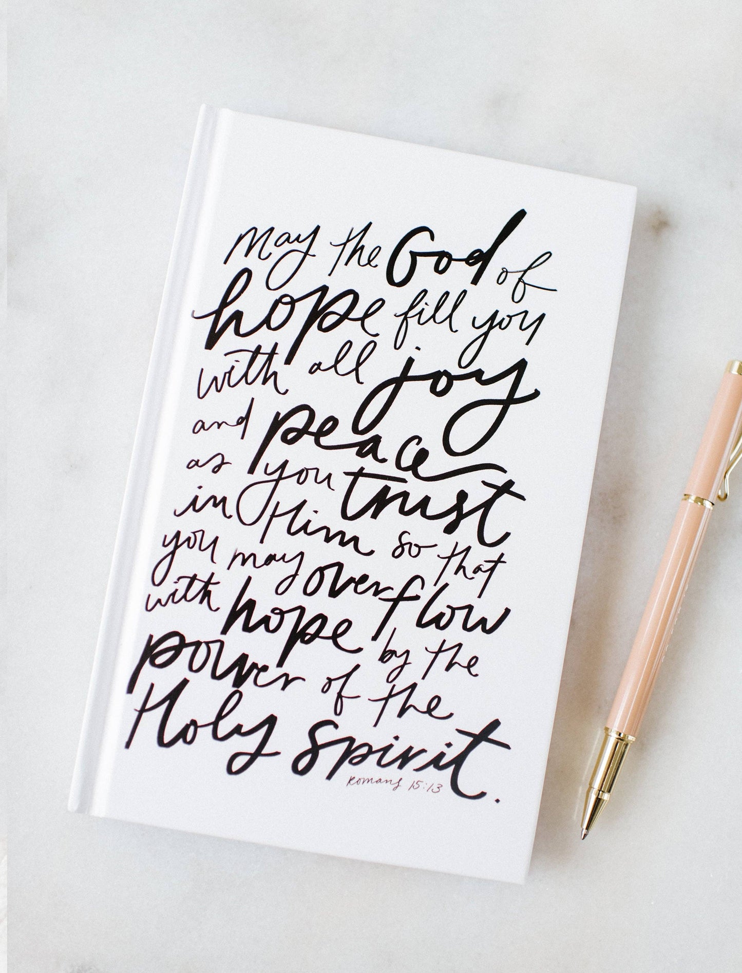 Jenessa Wait - Hardcover Journal: May the God of hope