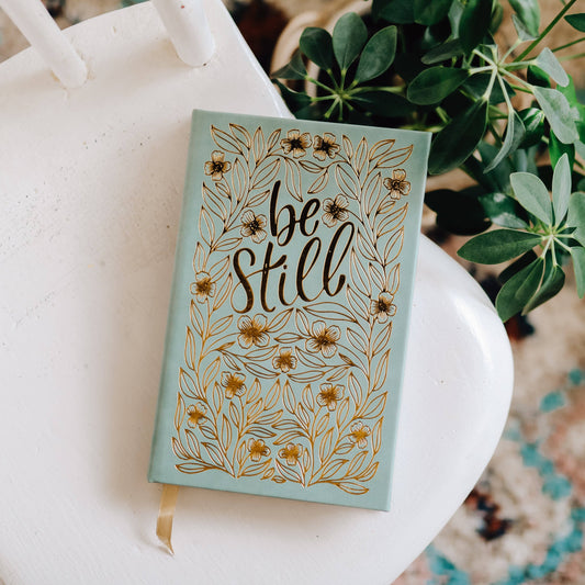 Be Still Journal w/ Gold Foil