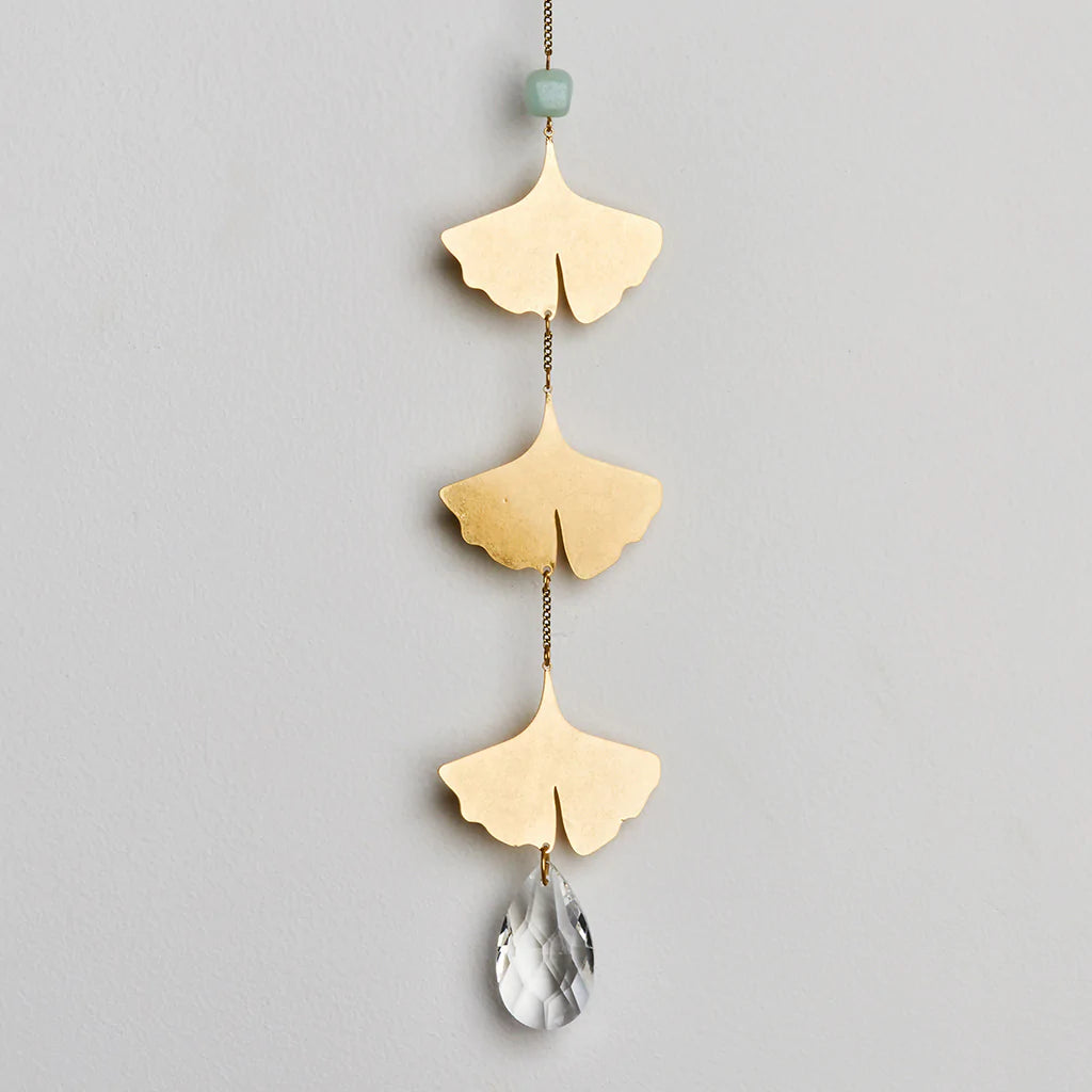 Suncatcher | Botanical Leaf + Amazonite