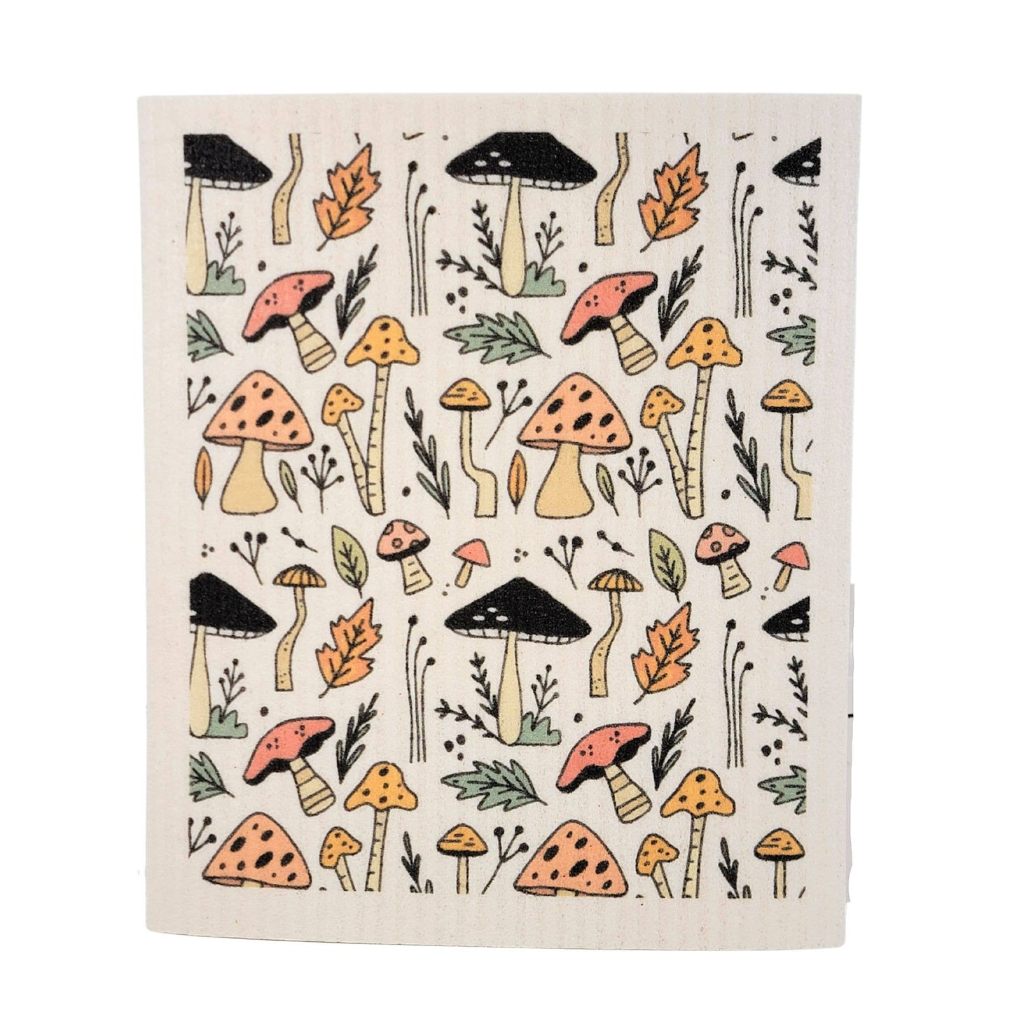 Driftless Studios - Summer Mushroom Pattern Swedish Dishcloths - Sponge cloth