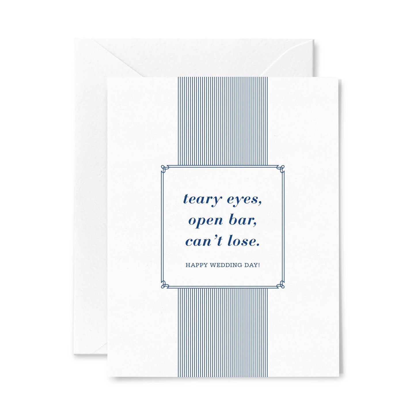 Open Bar | Letterpress Greeting Card | Love/Wedding