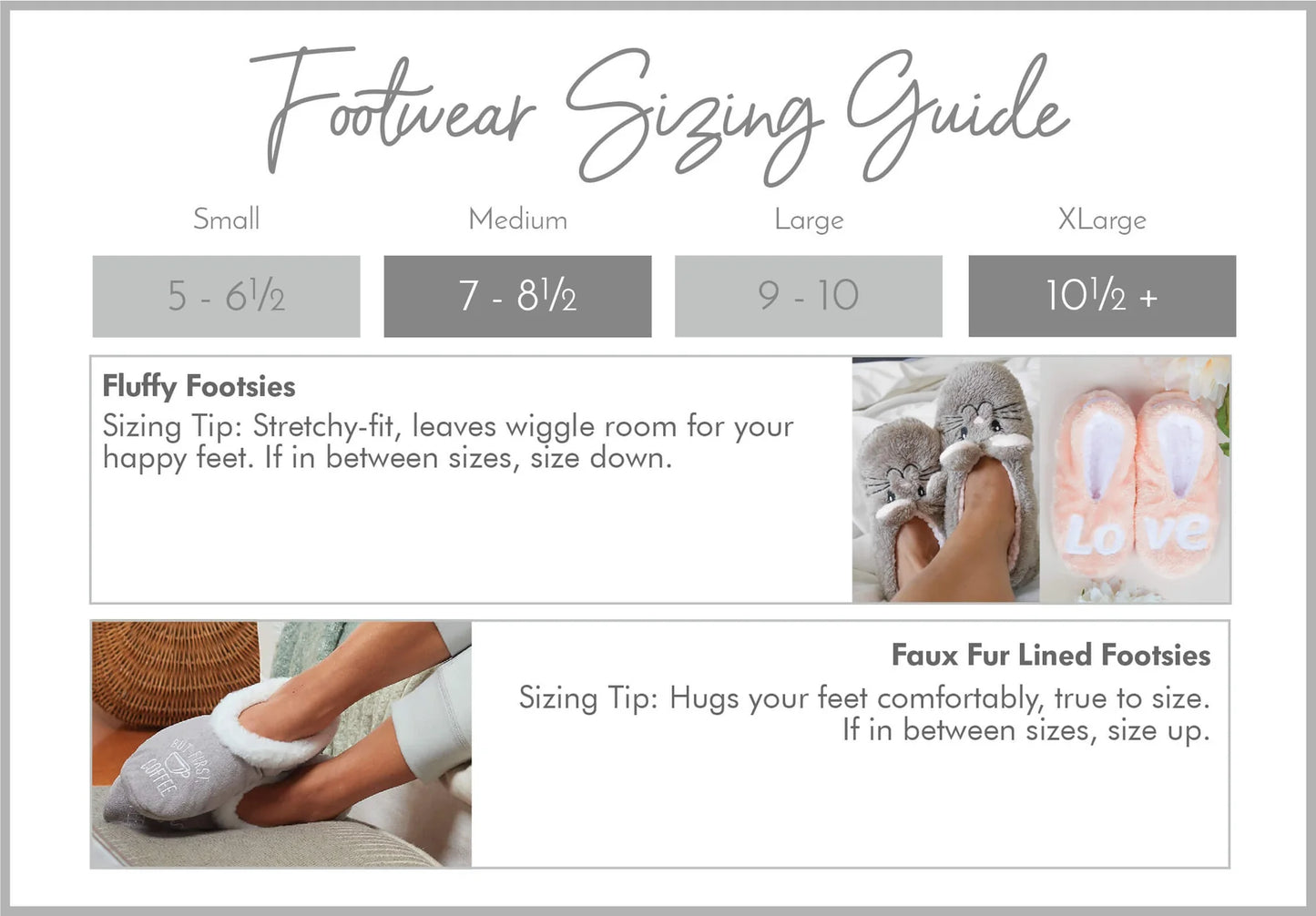 Über Soft Footsie Slippers | 3 options