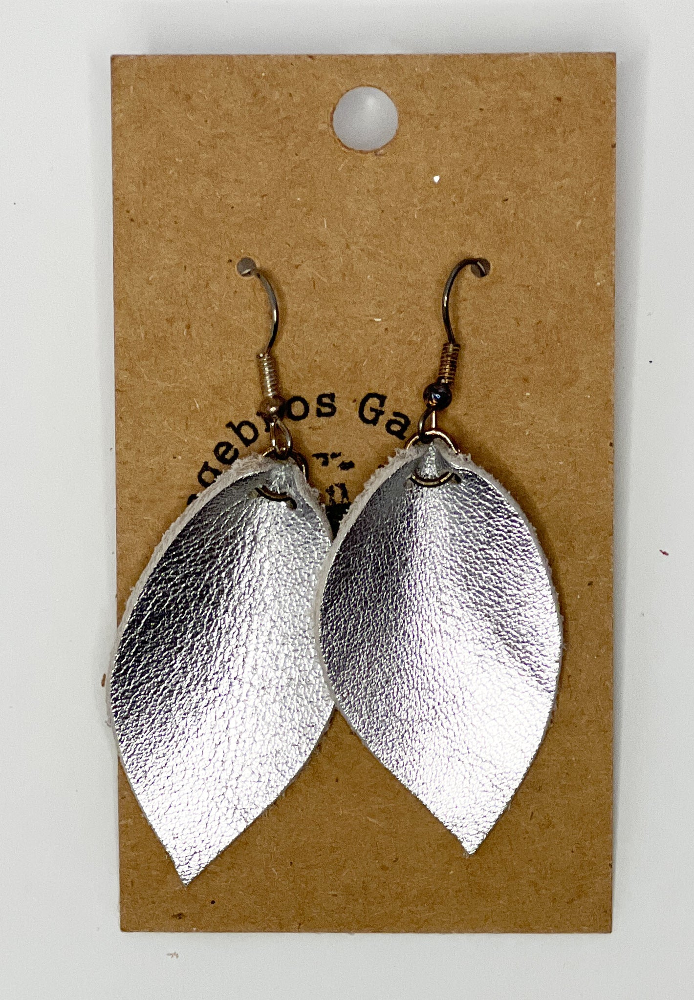 Leather Leaf Earrings (multiple color)