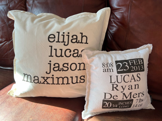 Custom Throw Pillows