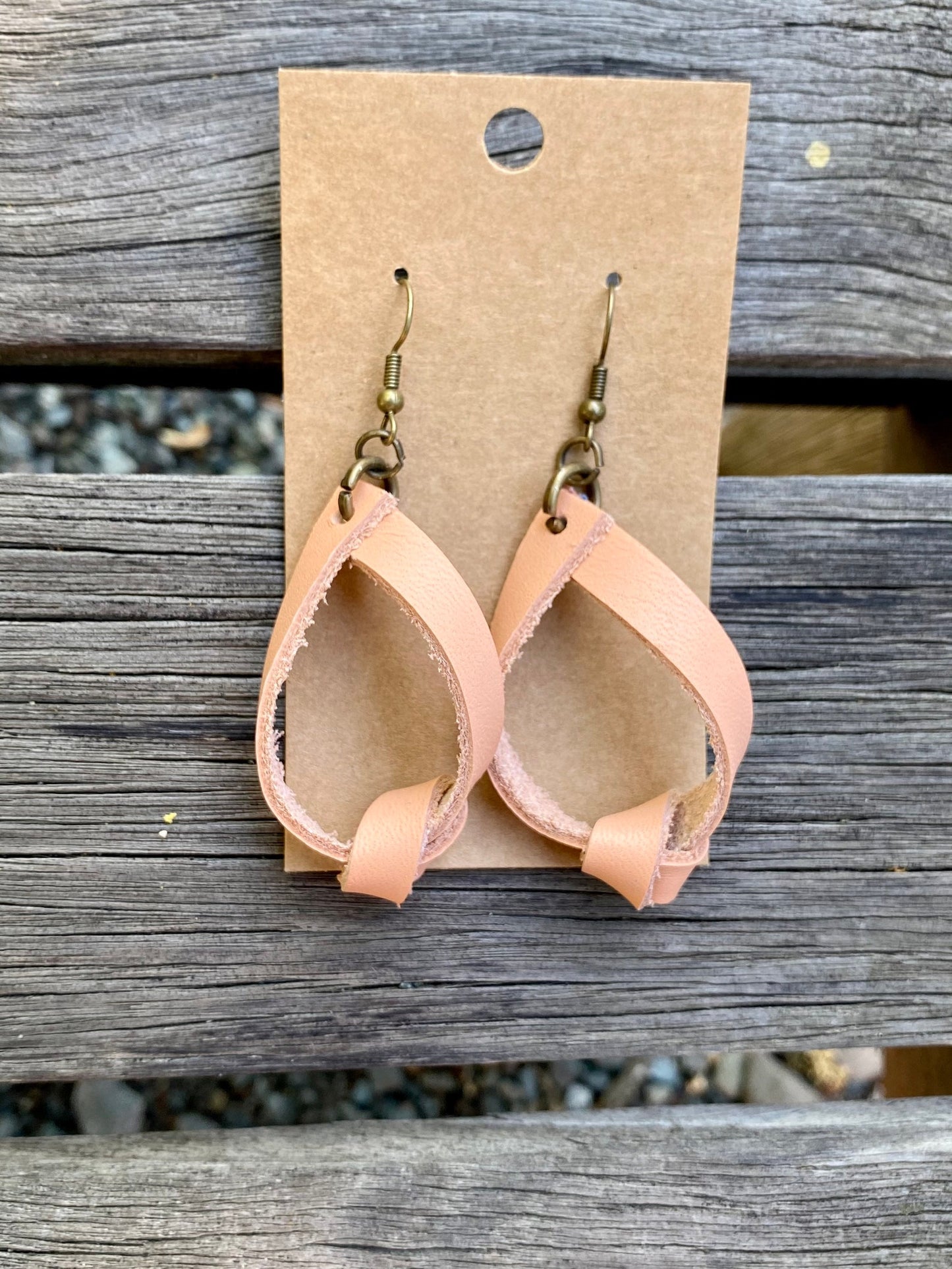 Leather Knot Earrings (multiple color)