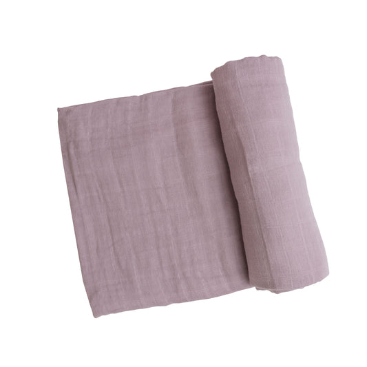 Bamboo Muslin Swaddle in Mauve