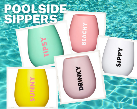 Silicone Poolside Wine Glasses | Multiple options