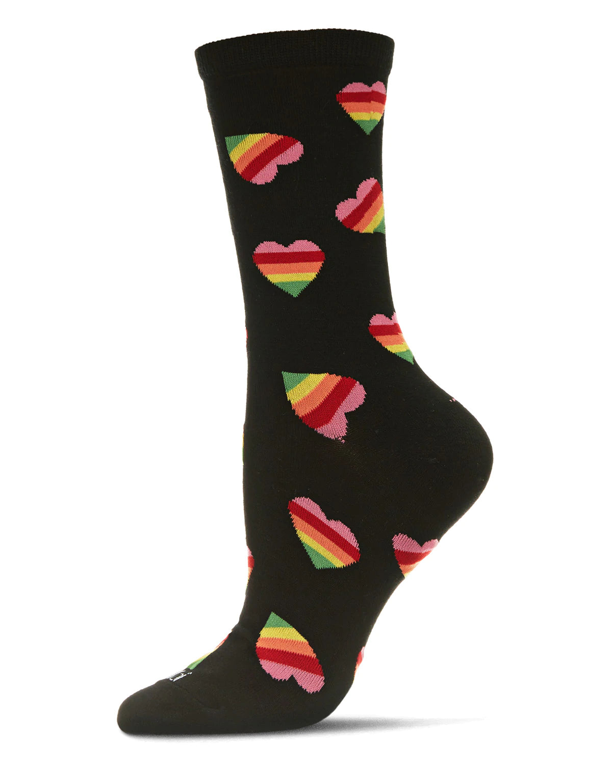 Women's Bamboo Sock | Rainbow Hearts