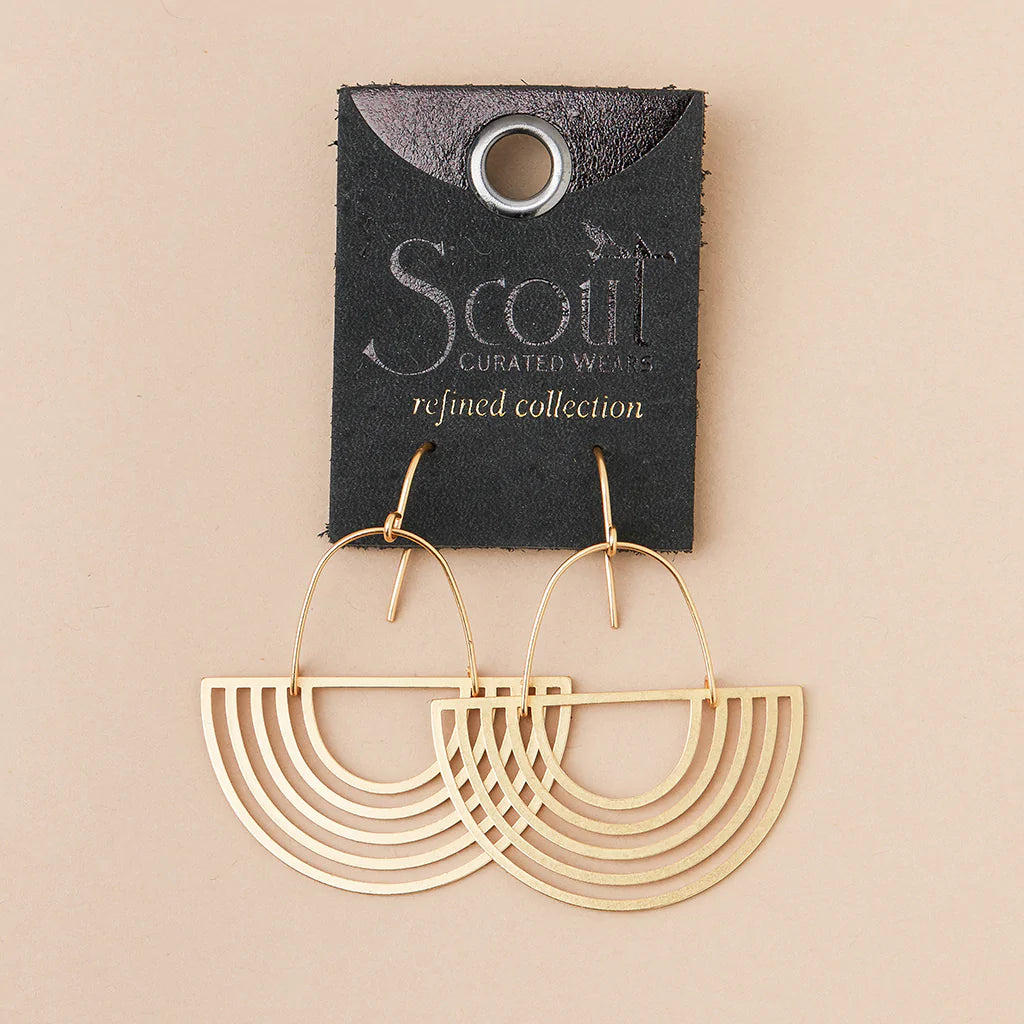 Solar Rays Gold Vermeil Earrings
