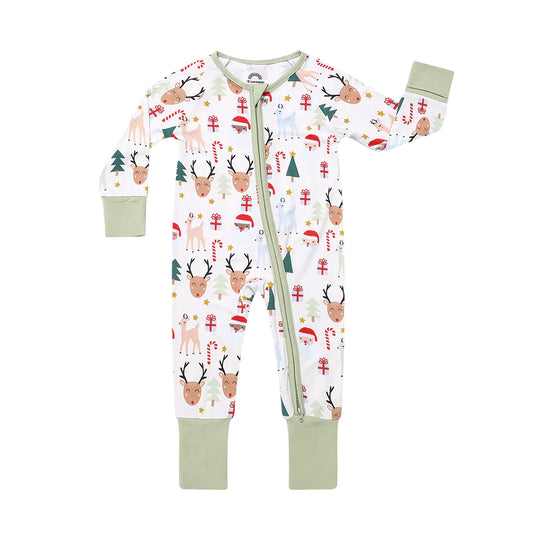 Bamboo Christmas Pajamas | Santa and Friends Baby Pajamas