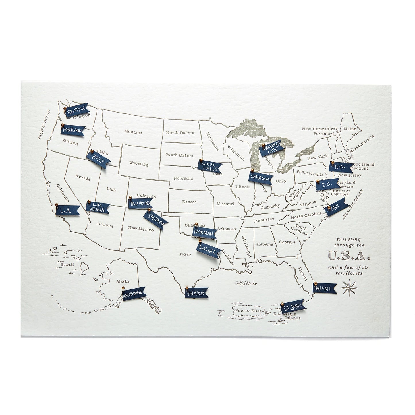 Around the USA | Travel Catalogue Map