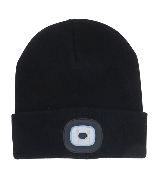 Night Scope Rechargeable LED Beanie Open Stock Black