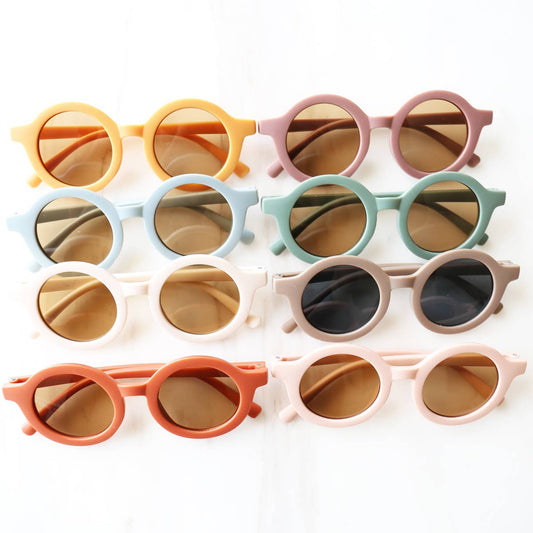 Mini Momo - Kid's Round Sunglasses Cute Retro Circle Frame Eyewear Baby