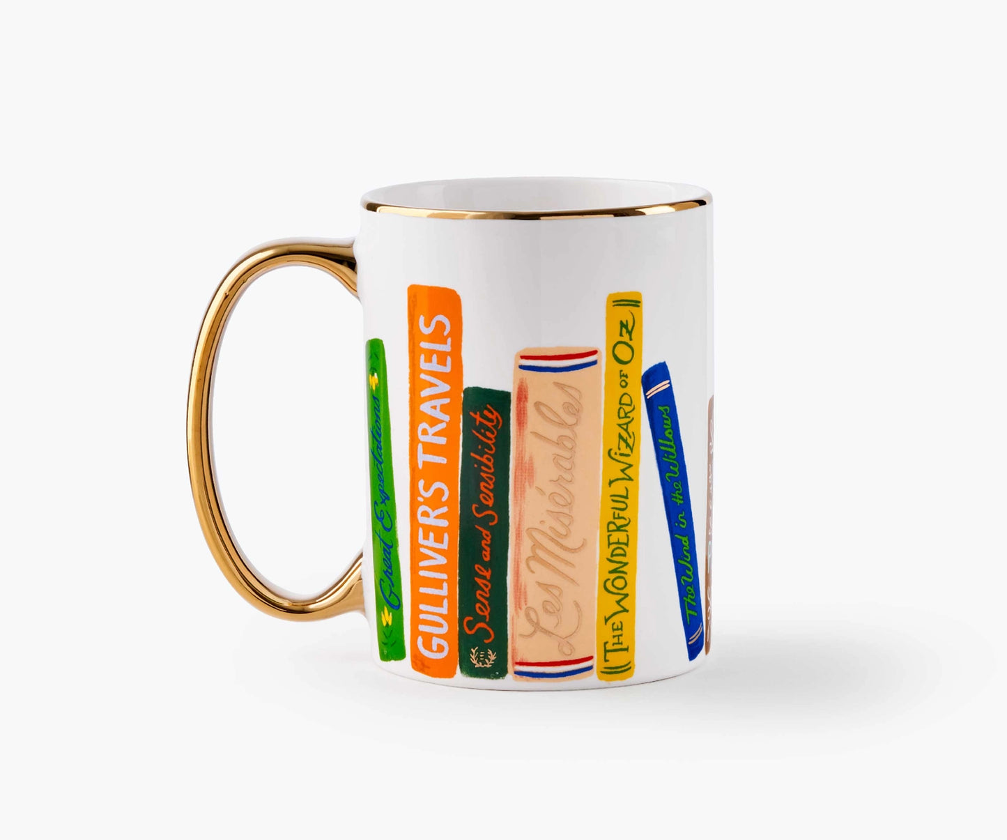 Rifle Paper Co. Gold Handled Mug | Book Club