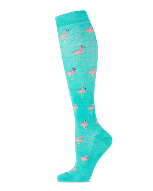 Compression Sock | Women's Bamboo Flamingo