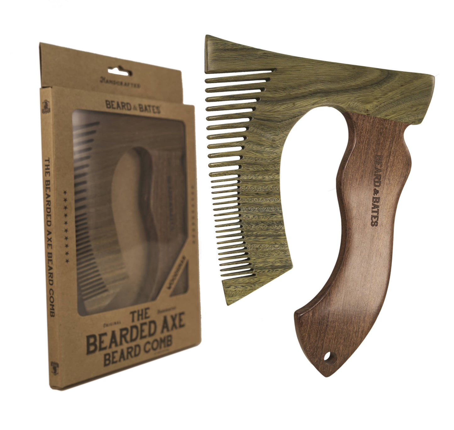 THE BEARDED AXE BEARD COMB - WOODSMAN