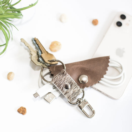 Hide & Leather Keychain Clip | 5 options