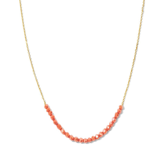 Delicate Necklace | Coral & Gold